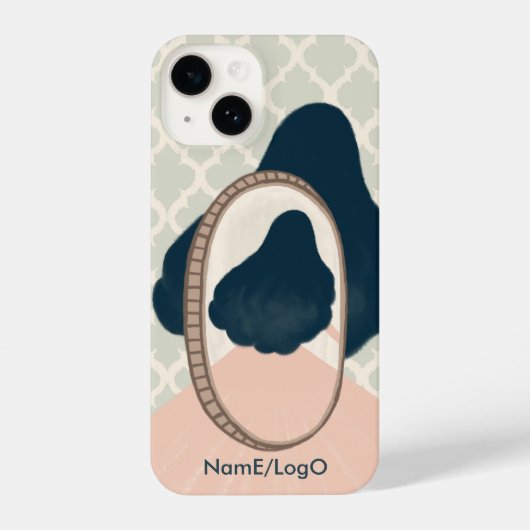 Coque Pour iPhone 14 métaphore_15_une fille dans le coque iphone miroir (Verso)