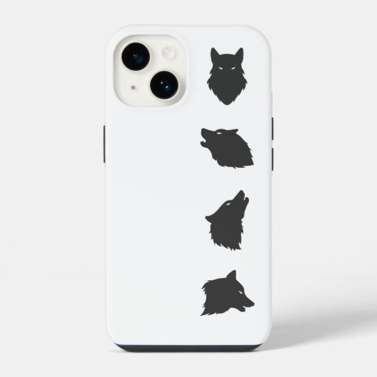 Coque Pour iPhone 14 Meute de Loups (Verso)