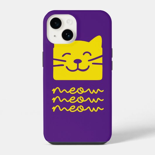 Coque Pour iPhone 14 Miaou Miaou (Verso)