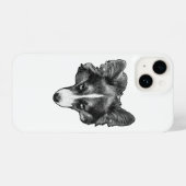 Coque Pour iPhone 14 microdot bright face (Verso Horizontal)