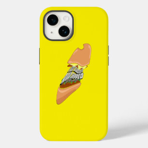 Coque Pour iPhone 14 Mikitiez espace poupée crâne burger frites frite f