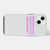 Coque Pour iPhone 14 Mode Maternité Rose Originale ACTIVÉ – Respirer l' (Verso Horizontal)