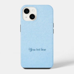 Coque Pour iPhone 14 Modèle de couleur unie bleu pastel