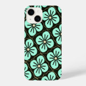 Coque Pour iPhone 14 Modèle floral (Verso)