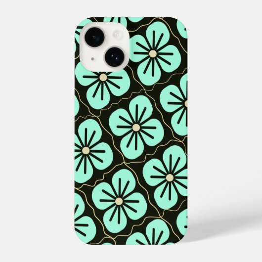 Coque Pour iPhone 14 Modèle floral (Verso)