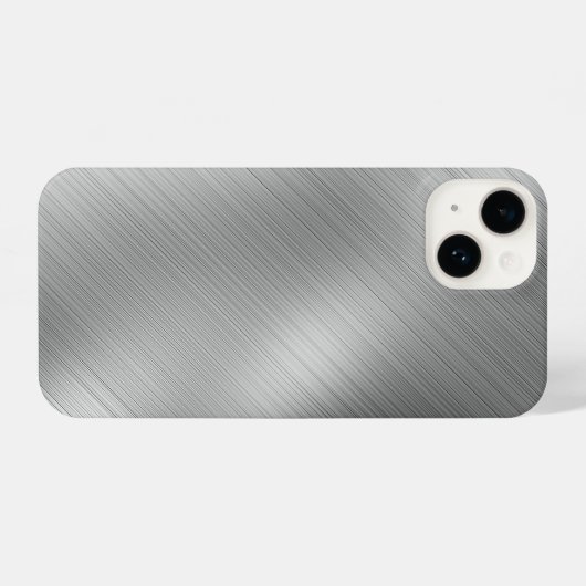 Coque Pour iPhone 14 Modern Grey Texture Template (Verso Horizontal)