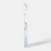 Coque Pour iPhone 14 Modern Stone Dusty Blue Marble (Côté gauche)