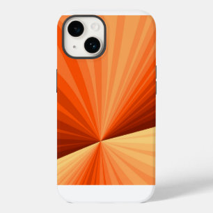 Coque Pour iPhone 14 Moderne Abstrait Orange Rouge Vanille Graphique Fr