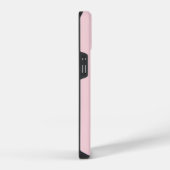 Coque Pour iPhone 14 Moderne Girly élégant Blush Pink Or Nom Script (Côté droit)