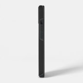 Coque Pour iPhone 14 Moderne initiale noire minimale contemporaine (Côté gauche)