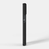 Coque Pour iPhone 14 Moderne initiale noire minimale contemporaine (Côté droit)