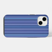 Coque Pour iPhone 14 Moderne Rayure Bleue Violette (Verso Horizontal)