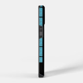 Coque Pour iPhone 14 Moderne Tropical Blue Splash Grey (Côté droit)