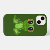 Coque Pour iPhone 14 Mon ami Green Frog (Verso Horizontal)