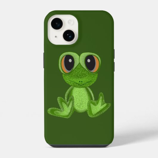 Coque Pour iPhone 14 Mon ami Green Frog (Verso)
