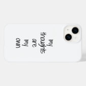 Coque Pour iPhone 14 Mon coque iphone de pensées (Verso (horizontal))
