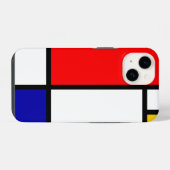 Coque Pour iPhone 14 Mondrian 1 (Verso Horizontal)