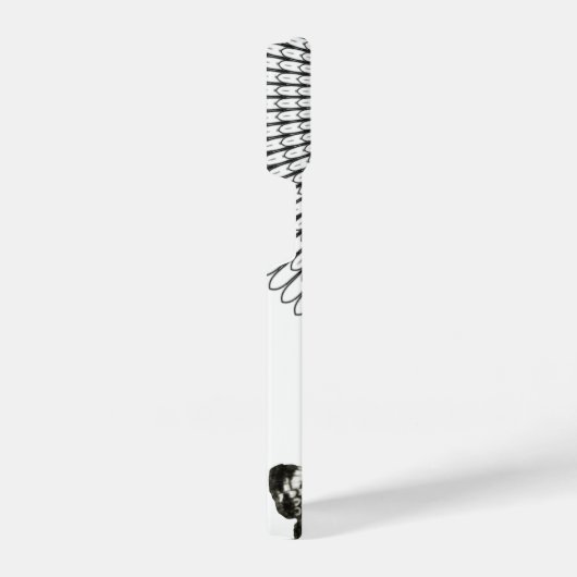 Coque Pour iPhone 14 Monogramme Black White Butterfly Trail (Côté droit)