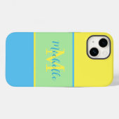 Coque Pour iPhone 14 Monogramme Coque-Mate iPhone 14 coque (Verso (horizontal))