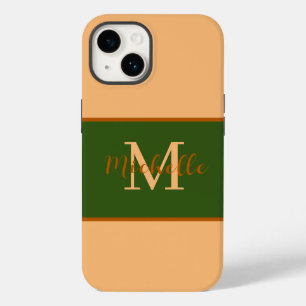 Coque Pour iPhone 14 Monogramme Coque-Mate iPhone 14 coque