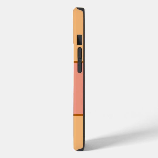 Coque Pour iPhone 14 Monogramme Coque-Mate iPhone 14 coque (Verso / Gauche)