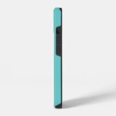Coque Pour iPhone 14 Monogramme d'Ancre Vintage Turquoise (Côté gauche)