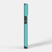 Coque Pour iPhone 14 Monogramme d'Ancre Vintage Turquoise (Côté droit)