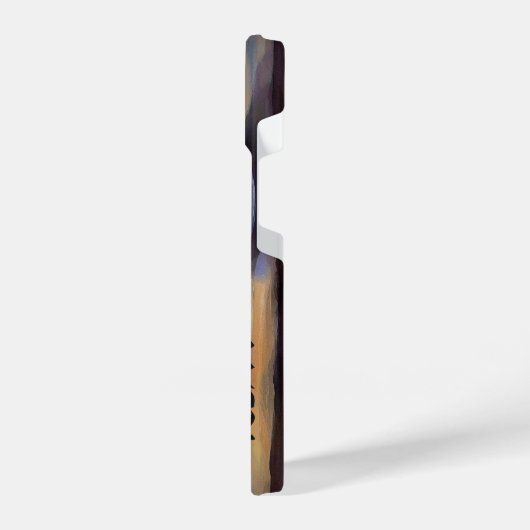 Coque Pour iPhone 14 monogramme de la brasserie du matin (Côté gauche)