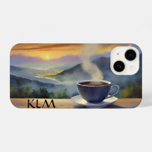 Coque Pour iPhone 14 monogramme de la brasserie du matin