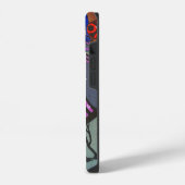 COQUE POUR iPhone 14 MONOGRAMME DE MODE HIVER DE NEIGE ART DÉCO (Côté gauche)