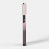 Coque Pour iPhone 14 Monogramme de nom personnalisé moderne rose (Côté droit)