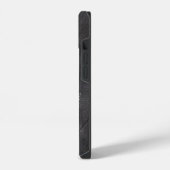 Coque Pour iPhone 14 Monogramme de phrase de tableau noir (Côté gauche)