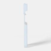 Coque Pour iPhone 14 Monogramme de script en or bleu clair moderne (Côté gauche)