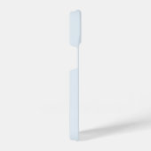 Coque Pour iPhone 14 Monogramme de script en or bleu clair moderne (Côté droit)