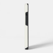 Coque Pour iPhone 14 Monogramme de script ivoire moderne (Côté gauche)