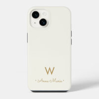 Monogramme de script ivoire moderne