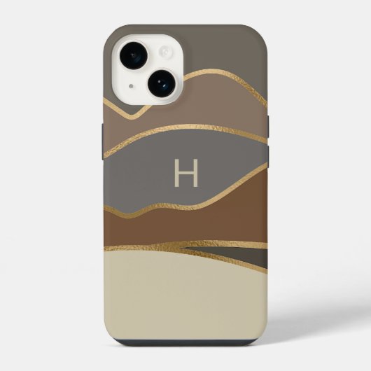 Coque Pour iPhone 14 Monogramme des collines peintes (Verso)