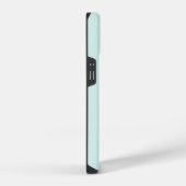 Coque Pour iPhone 14 Monogramme Initial Moderne Vert Menthe (Côté droit)