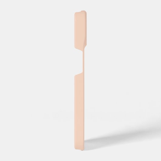 Coque Pour iPhone 14 Monogramme initial orange minimal (Côté droit)