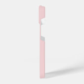 Coque Pour iPhone 14 Monogramme initial rétro rose minimal (Côté gauche)