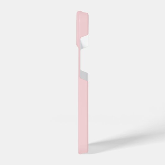 Coque Pour iPhone 14 Monogramme initial rétro rose minimal (Côté gauche)