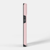 Coque Pour iPhone 14 Monogramme Initiale Lettre Rose Simple (Côté droit)