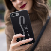 Coque Pour iPhone 14 Monogramme manuscrit moderne