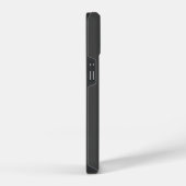 Coque Pour iPhone 14 monogramme minimal noir moderne (Côté droit)