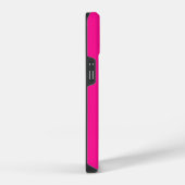 Coque Pour iPhone 14 Monogramme minimal rose chaud moderne (Côté droit)
