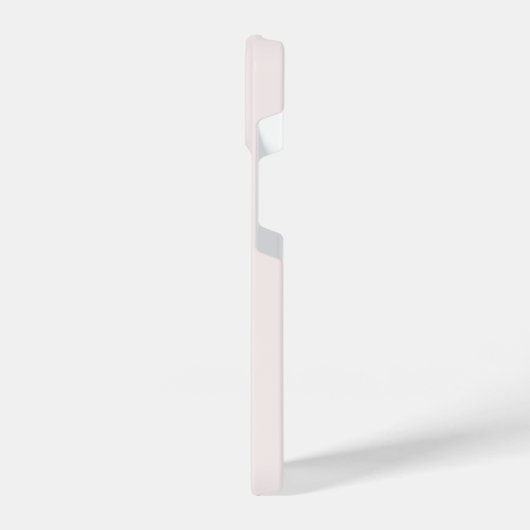 Coque Pour iPhone 14 Monogramme moderne Blush Pink Gold Script (Côté gauche)