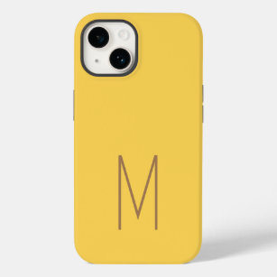 Coque Pour iPhone 14 Monogramme moderne initiale simple