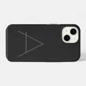 Coque Pour iPhone 14 Monogramme Moderne Initiales Classiques (Verso Horizontal)