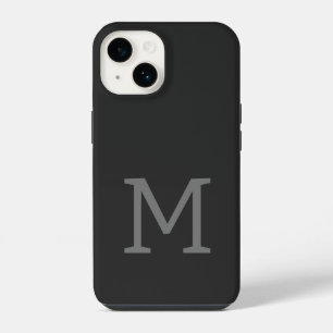 Coque Pour iPhone 14 Monogramme Moderne Initiales Classiques