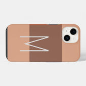 Coque Pour iPhone 14 Monogramme Moderne Initiales Simples (Verso Horizontal)